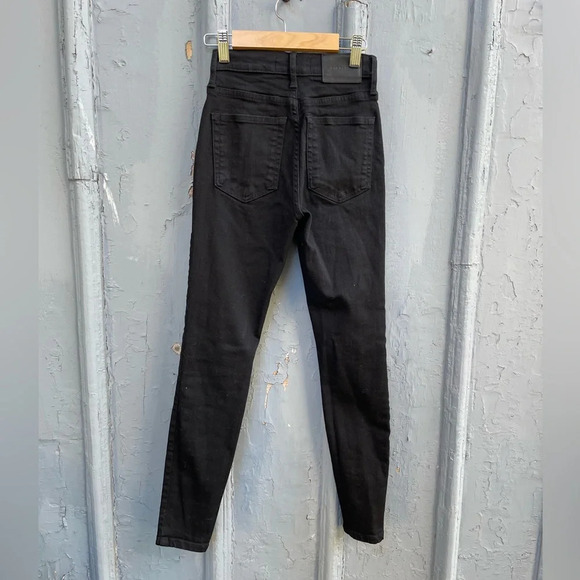 Everlane Black  Skinny Ankle Jeans, size 24 - Picture 4 of 9